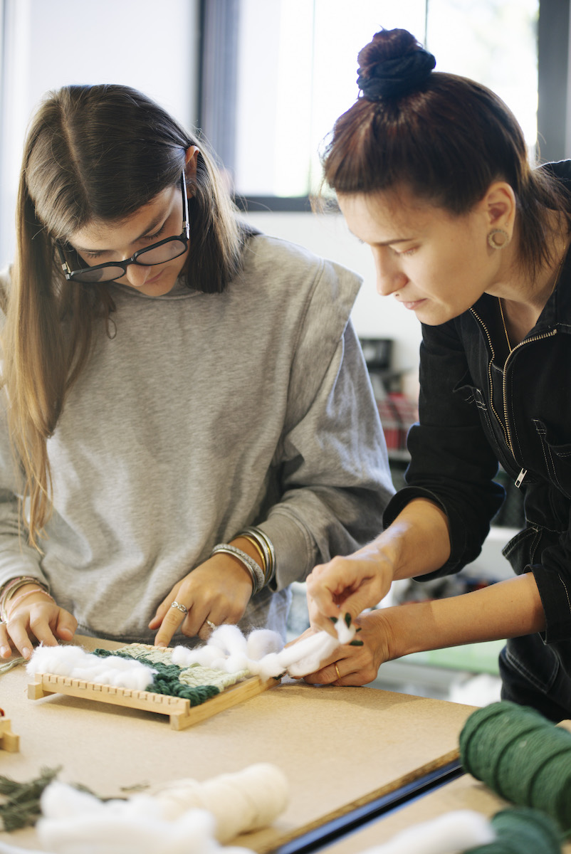 WIP de l'atelier créatif de création de tapis